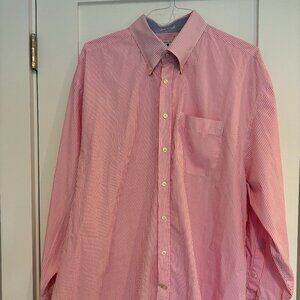 Men's Peter Millar LS striped button-down shirt, 100% cotton, size XX Large